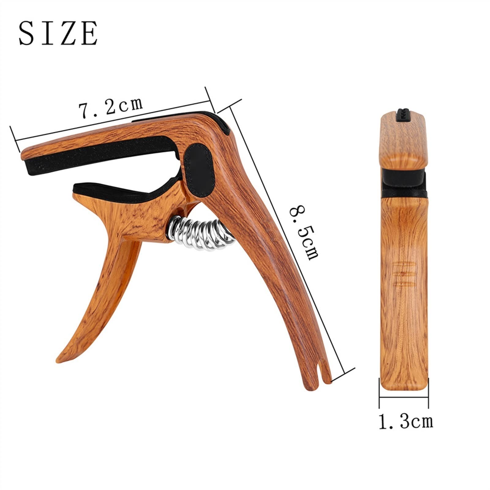Capo De Guitarra Multifuncional 3 En 1 Sintonizador De Aleación Capo con Ranura para Púas Bolsa De Almacenamiento Piezas De Guitarra Eléctrica Herramientas de Luthier Guitarra (Color : 02)