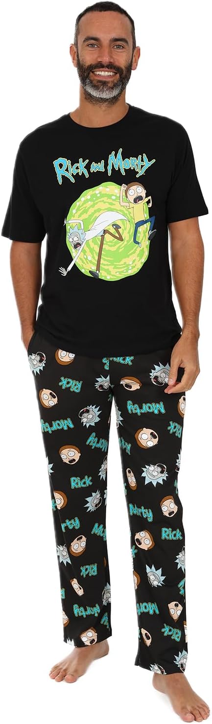 RICK AND MORTY Mens Long Pyjama Set