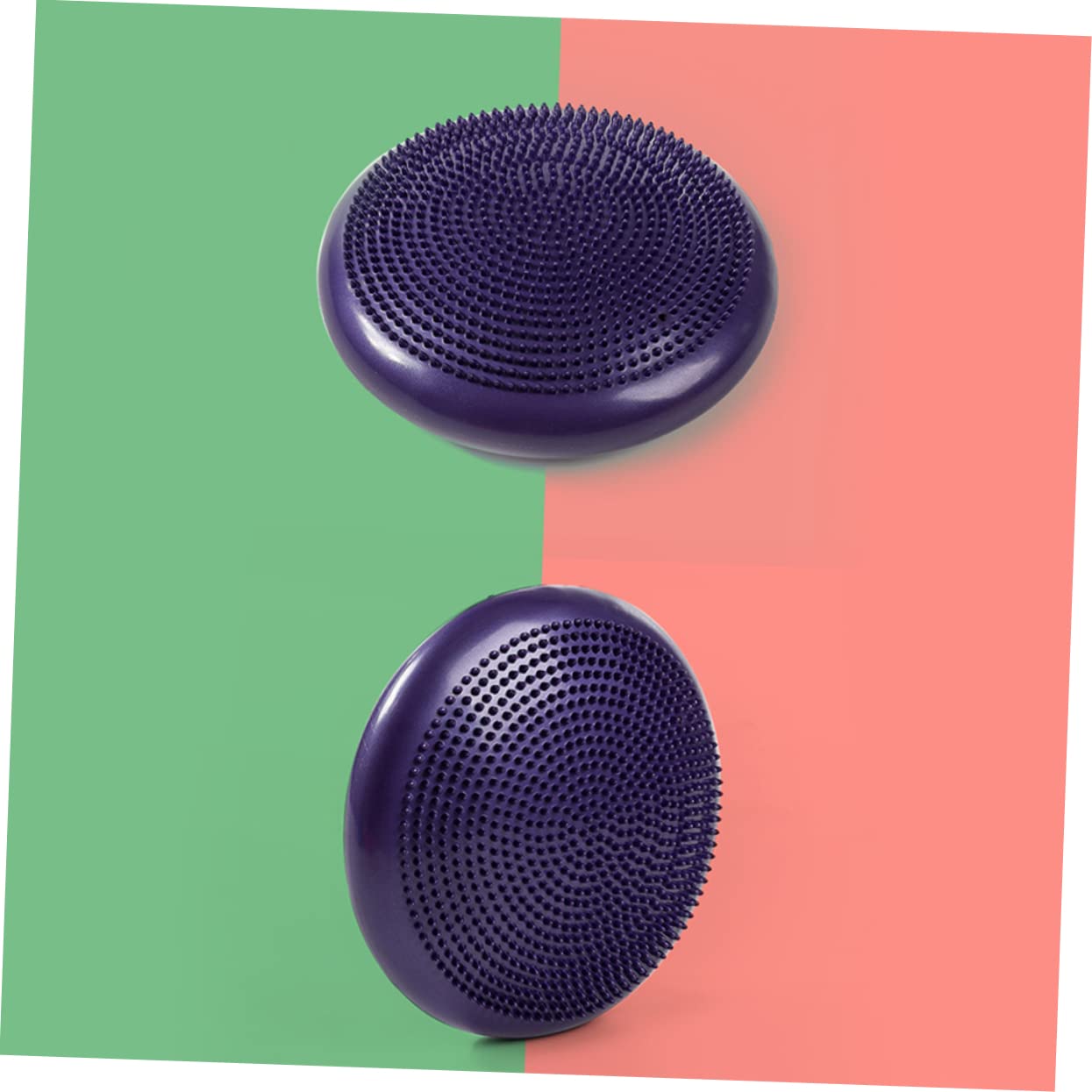 Cuscino di Equilibrio Gonfiabile Porpora in Pvc Pompa Manuale | Disco Wobble per Adulti e Ragazzo Ragazza, Aiuta a Migliorare Bilanciamento e Supporto Lombare