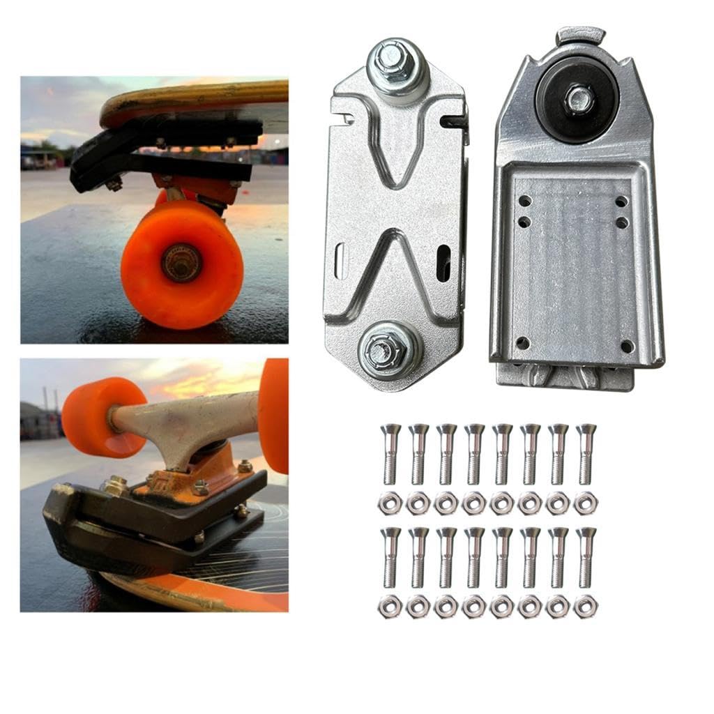 Colcolo Trucks Surfboard Skating Universal Skateboard Bridge Spring Bracket Longboard Decks Adapter, Weiß
