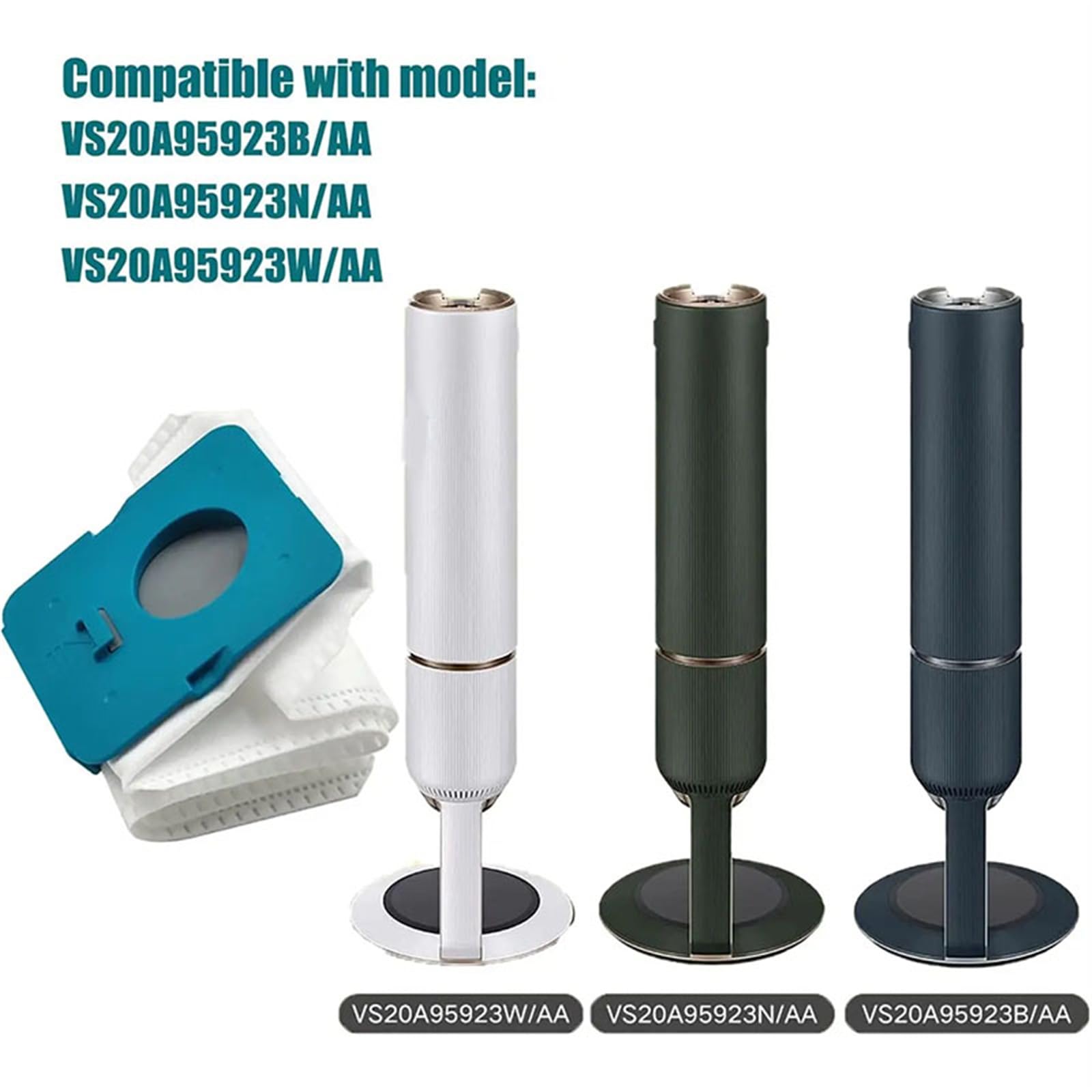 Sacchetto for la polvere, for Samsung, BESPOKE VS20A95923W Jet Cordless Stick Aspirapolvere Scatola di raccolta polvere Sacco for immondizia Parti di ricambio Sostituzione contenitore pattumier