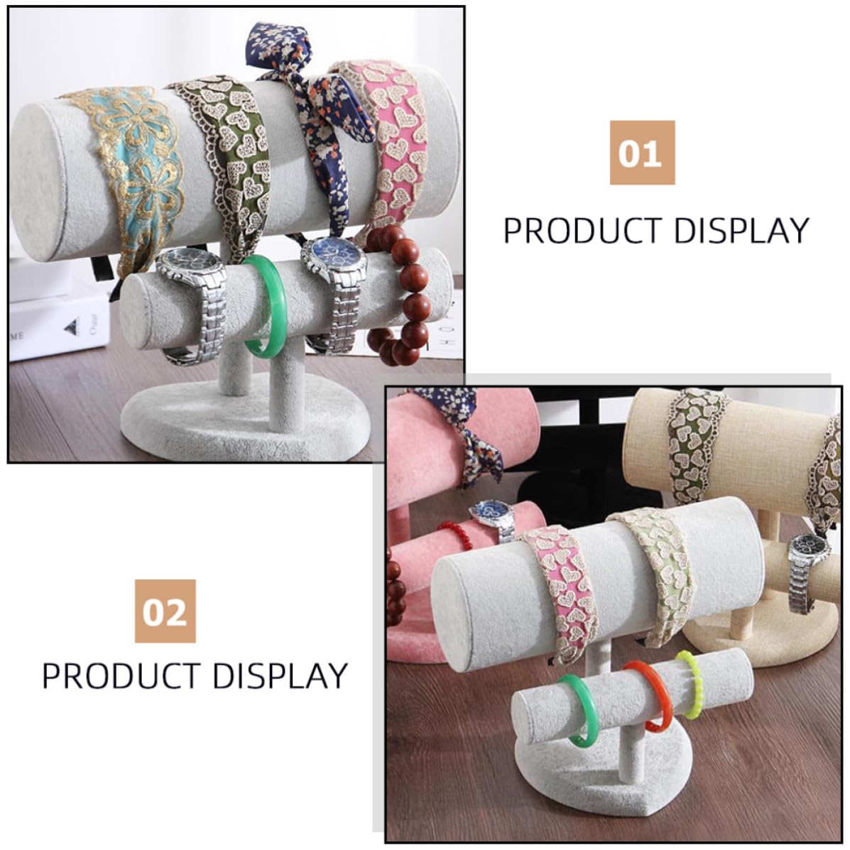 VICASKY Haarreifenständer Schlicht für Doppellagiger und Armbänder, Uhren