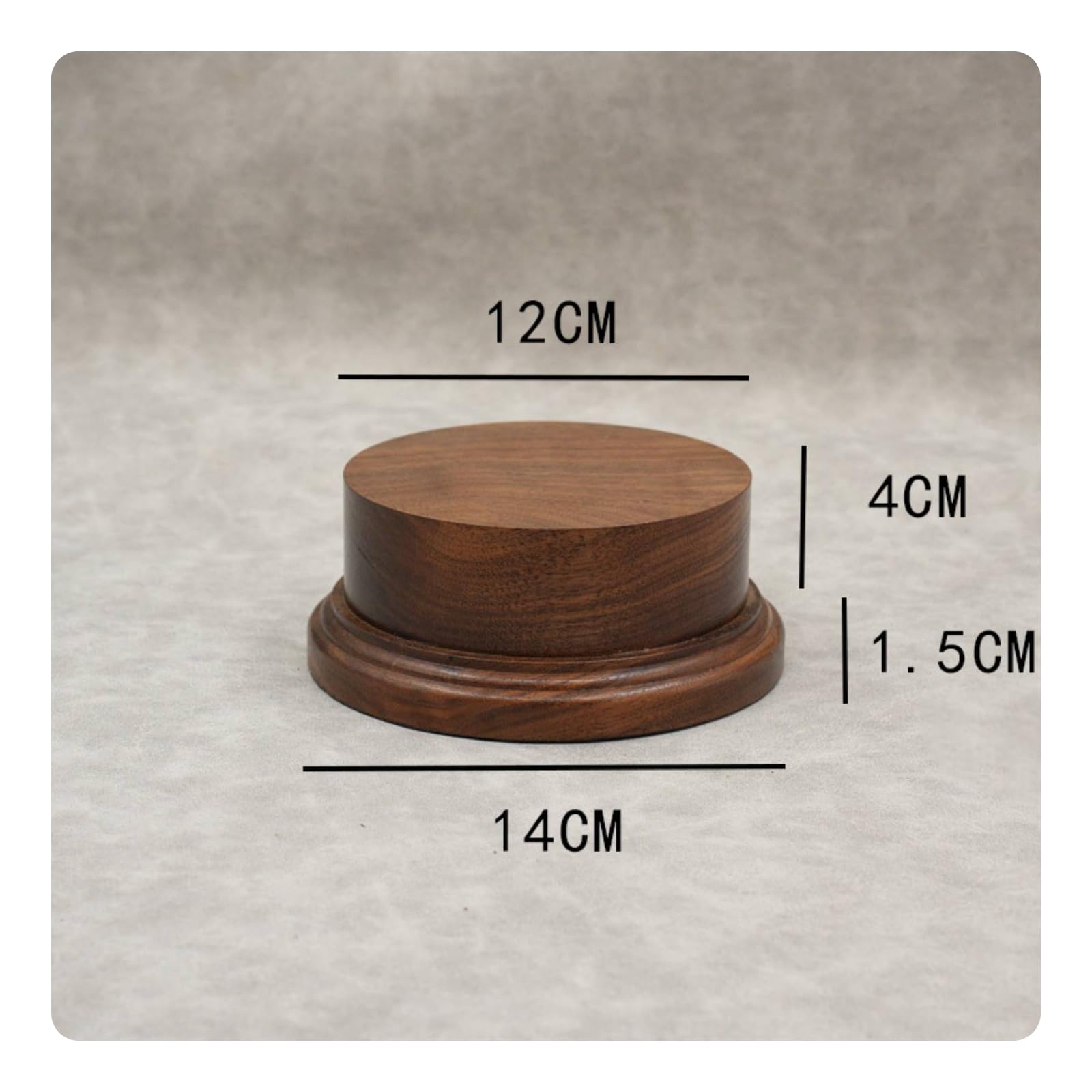 トップス Pedestal HEAVENGLOW Bust Stand Solid Wood Figure Base Sturdy and Long