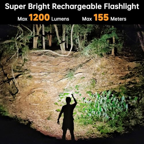 Image of Wurkkos FC11C Led Flashlight Rechargeable High Lumen 1200 | 90 High CRI Small Flashlight,Super Bright EDC Flashlight IP68 Waterproof, 155Meters, Magnetic Flash Light for Home (4000K)