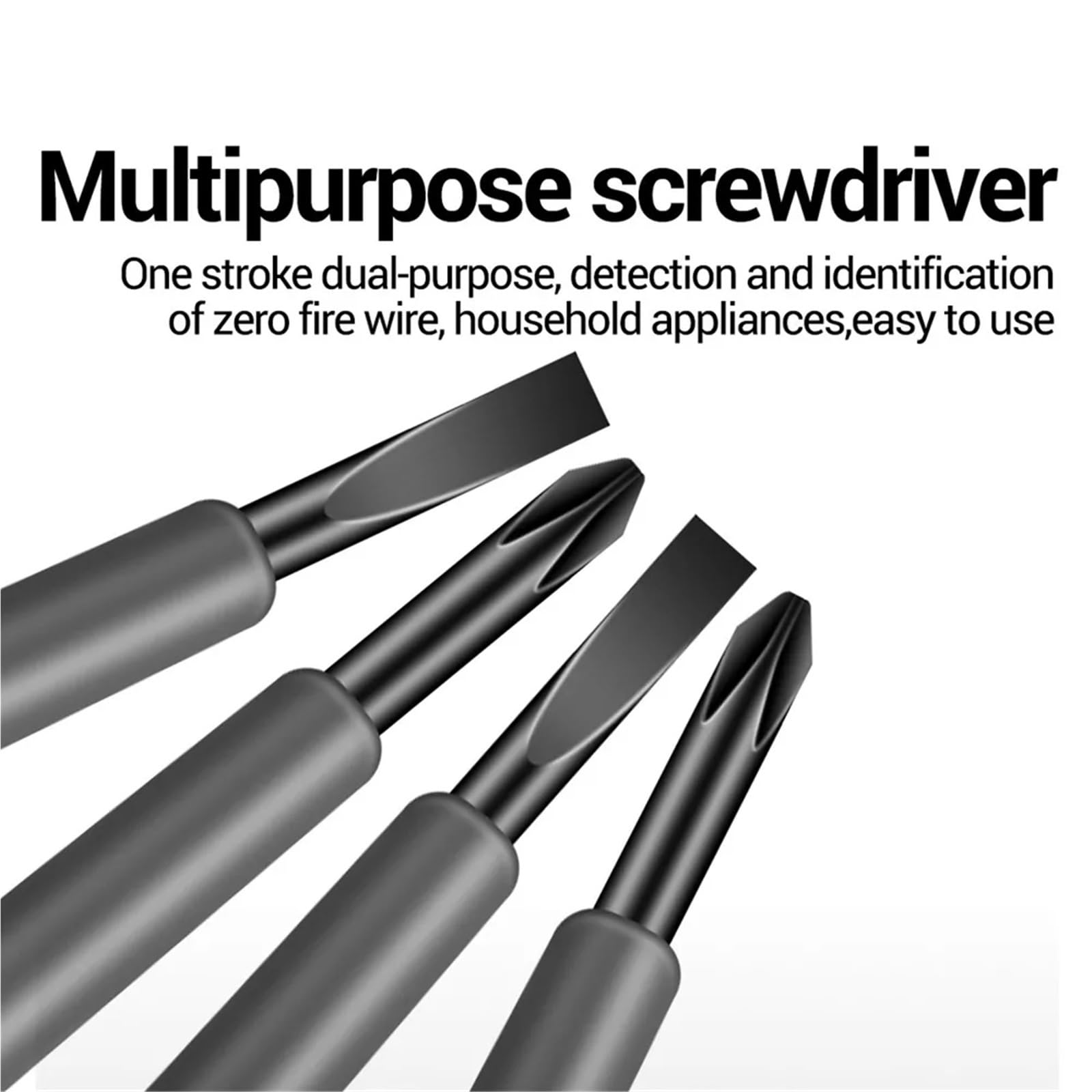 Spannungsprüfer, 5er-Pack Flach-/Kreuz-Elektriker-Schraubendreher 12-220 V Spannungsprüfstift Induktions-Elektriker-Schraubendreher Handwerkzeug,Autoelektrikwerkzeug(Crosshead)