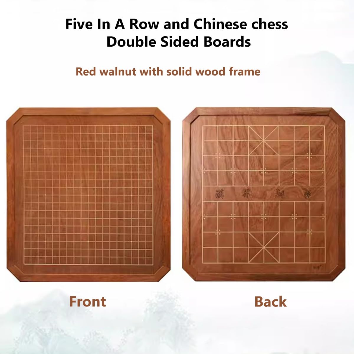 Jeu De Go, Plateau De Jeu De Go Chinois| Jeu De Stratégie Chinois Classique Recto-Verso En Bambou,Bols Et 361 Pièces, Jeu De Cinq En Ligne En Bois ( Color : A , Size : Double-sided chess pieces )