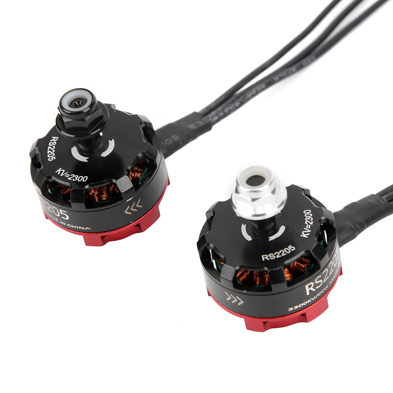 Drone Motor Set, 2205 2300 KV Alu, RC Accesorios Kit, 4x motores (2x CW + 2x CCW), ESC sin escobillas 20A, hélices incluidas, accesorios completos for drones de carrera, DIY y más.
