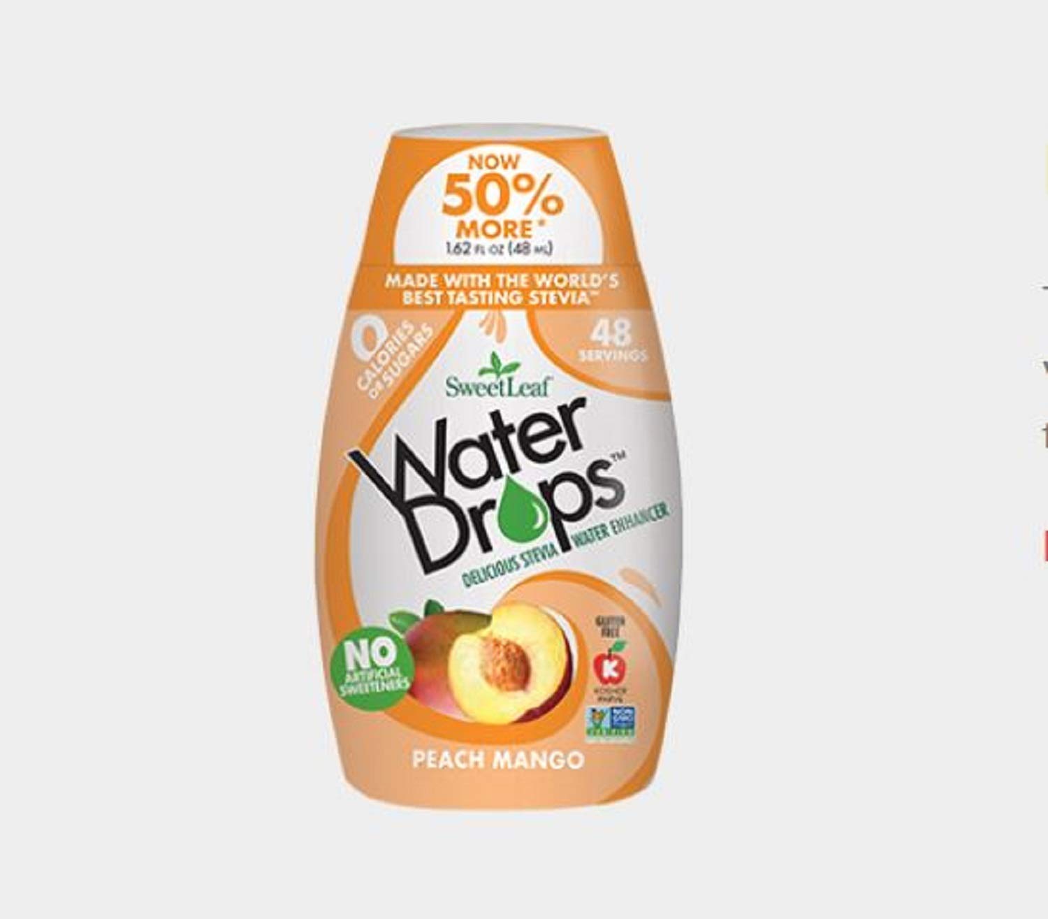 Sweetleaf Stevia Natural Water Drops Peach Mango Water