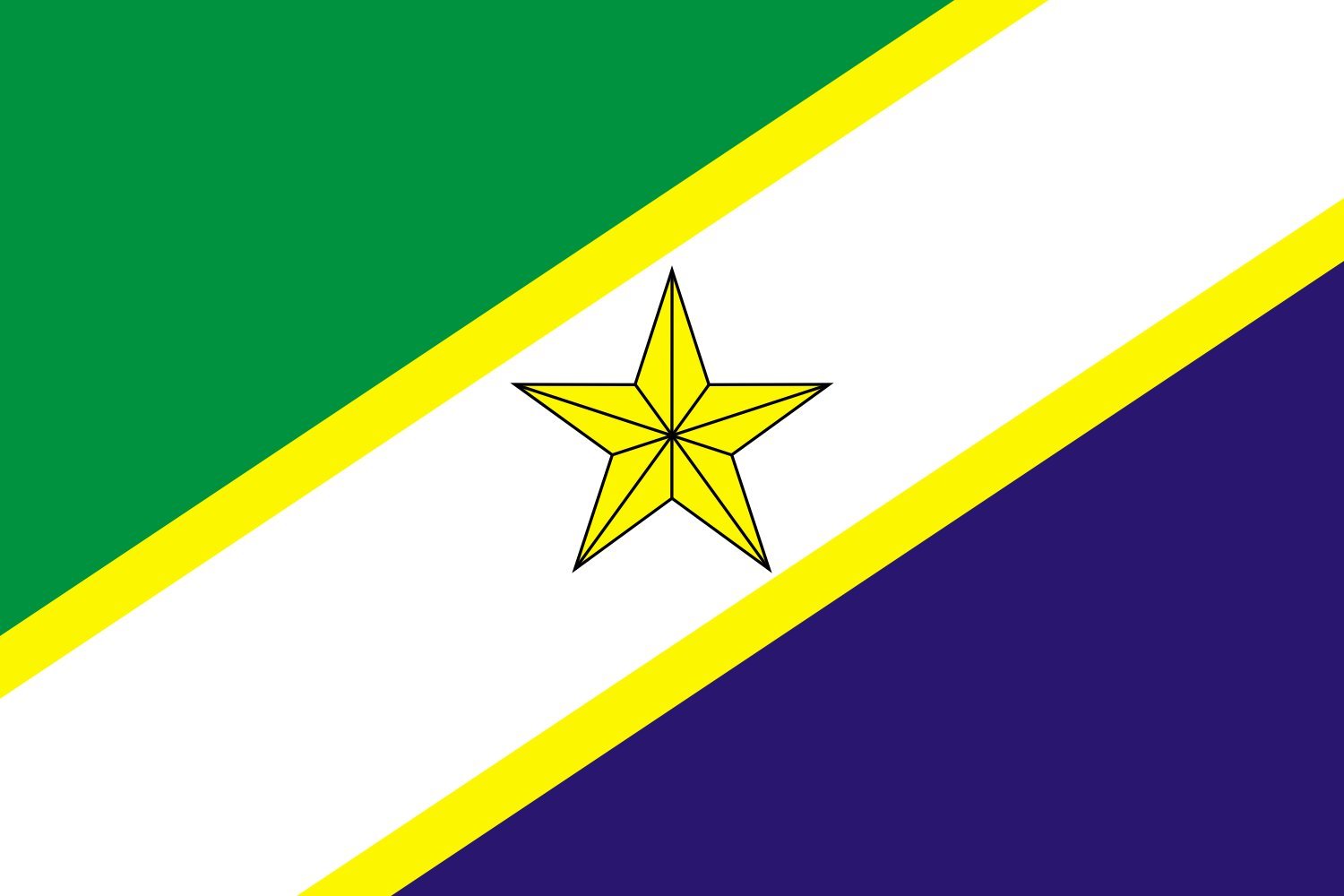Drapeau Large Cantá aux finitions soignées et couleurs éclatantes