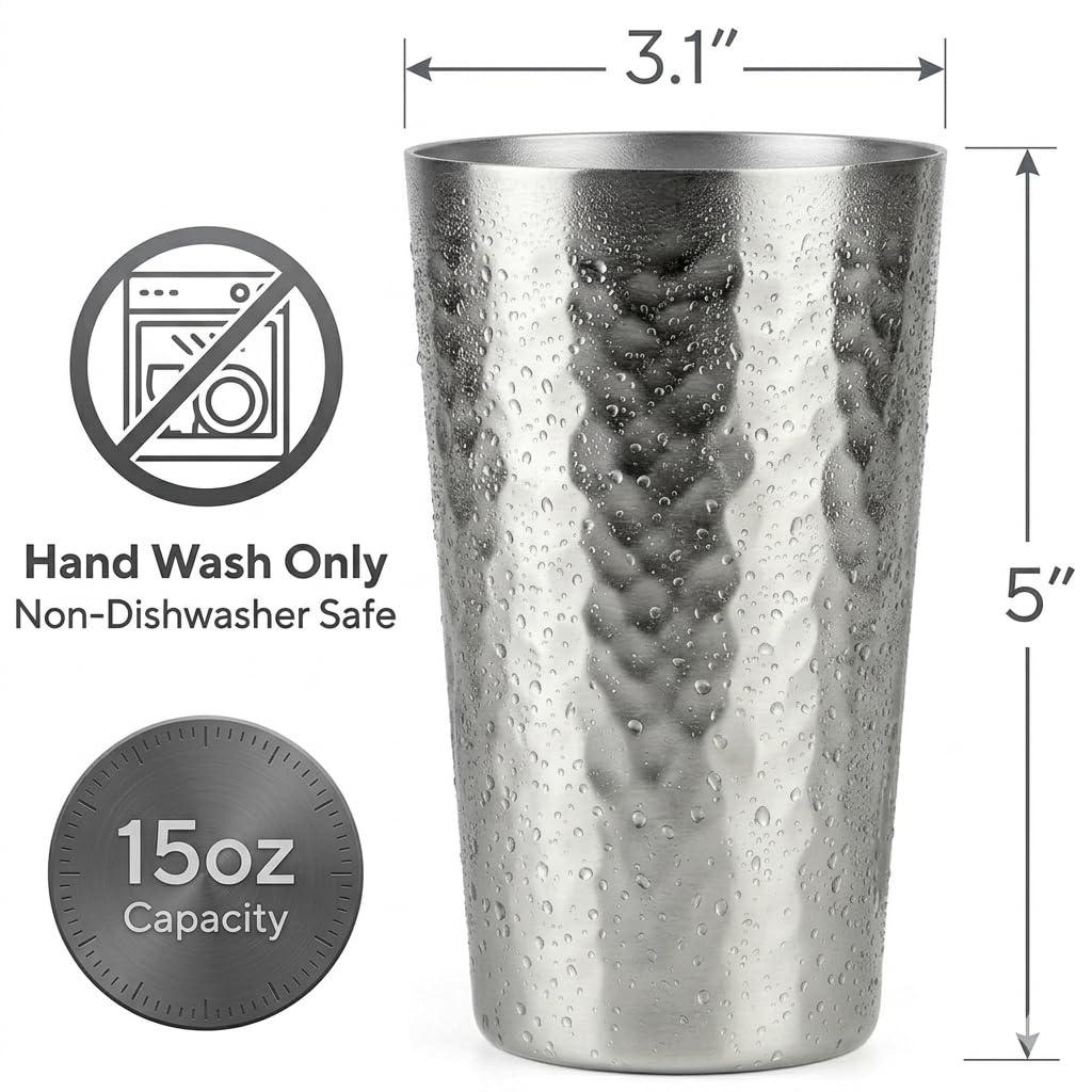 Arora Vasos, Aluminio, Plata, L