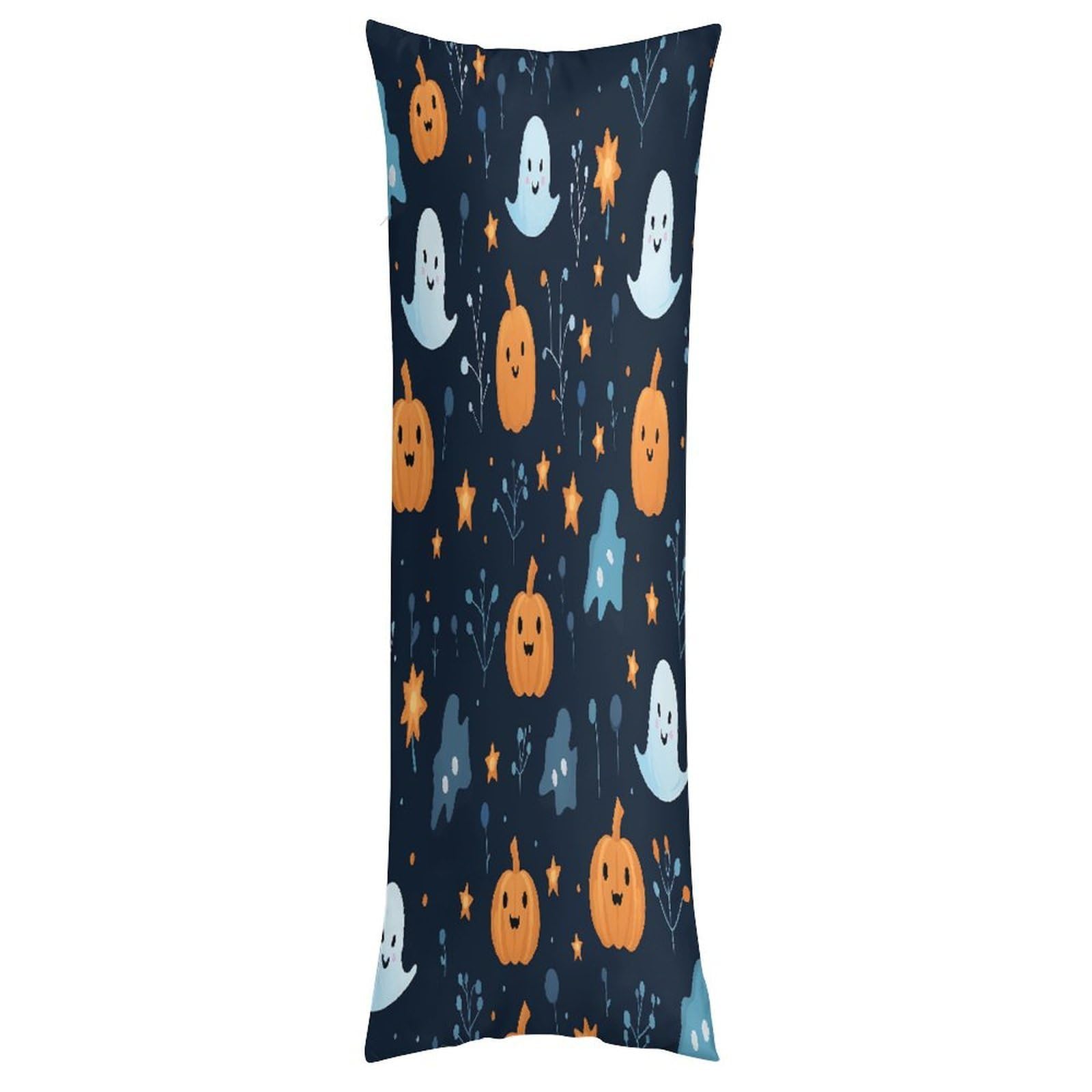 FekiLoot Ghosts and Pumpkins Throw Pillow Cover Soft Pillowcase with Hidden Zipper Lumbar Decorative Throw Pillow Covers Luxury Cozy Pillows Shams Rectangle Cushion Cases