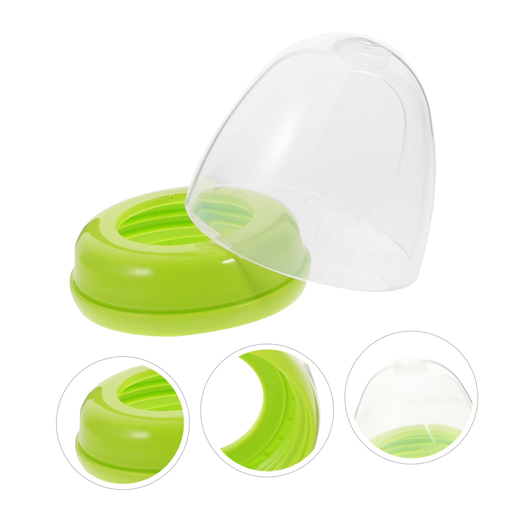 BESPORTBLE Tappi Di Ricambio Per Biberon e Anello a Tenuta Stagna in Plastica Pp Compatibili Biberon a Bocca Larga Riutilizzabili Per Alimentazione Ragazzo Ragazza