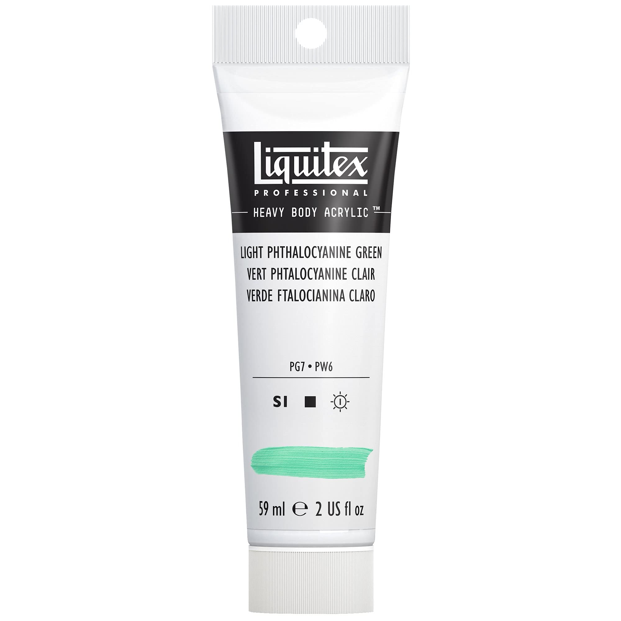 Liquitex 1045313 Professional Heavy Body Acrylfarbe in Künstlerqualität mit ausgezeichneter Lichtechtheit in buttriger Konsistenz, 59ml Tube - Hellgrün