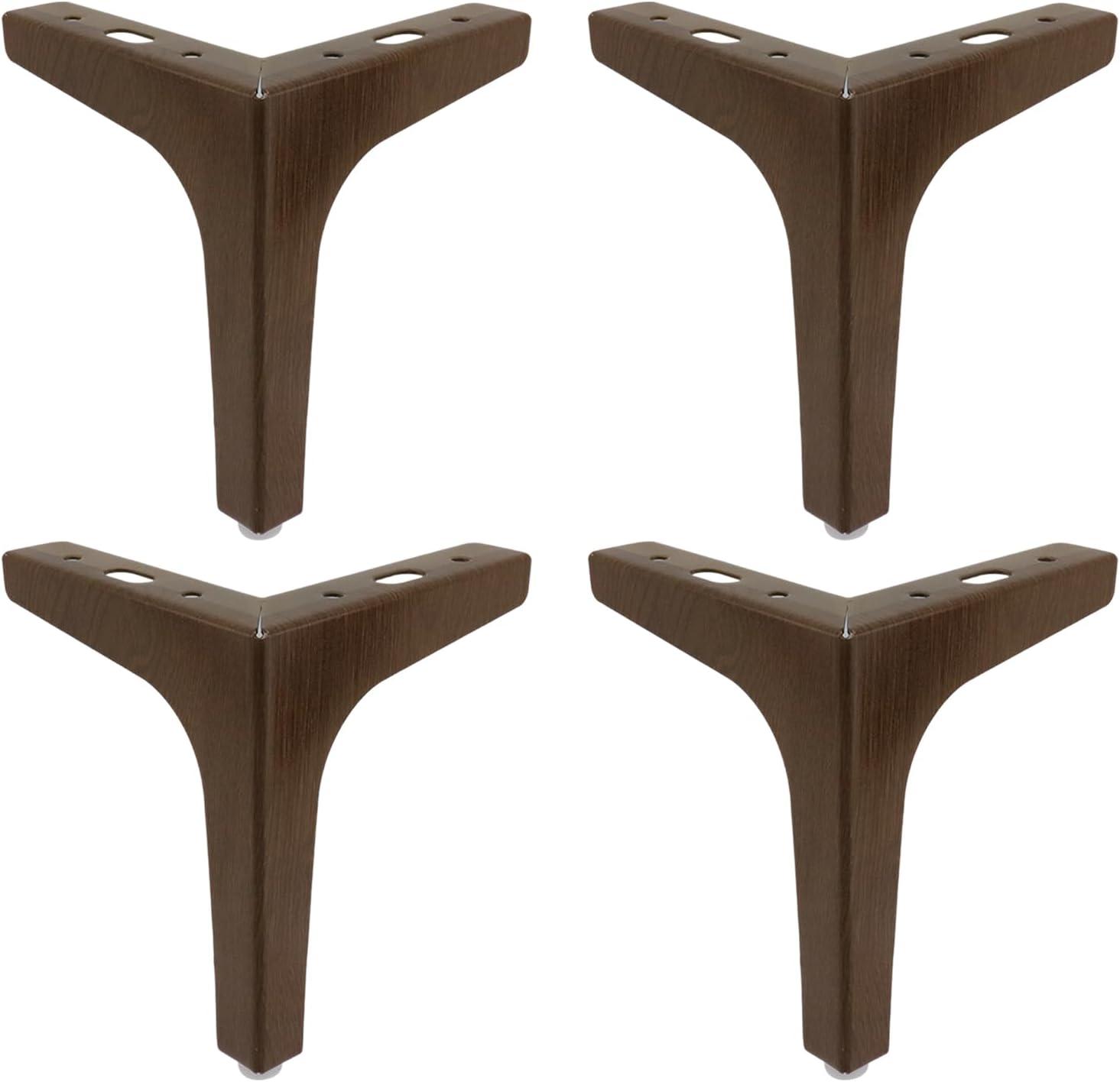 Geesatis 家具脚 6インチ、三角形のカウチ脚、家具用金属製ソファ脚、頑丈なキャビネット脚、食器棚ドレッサーのDIY交換用、ダ