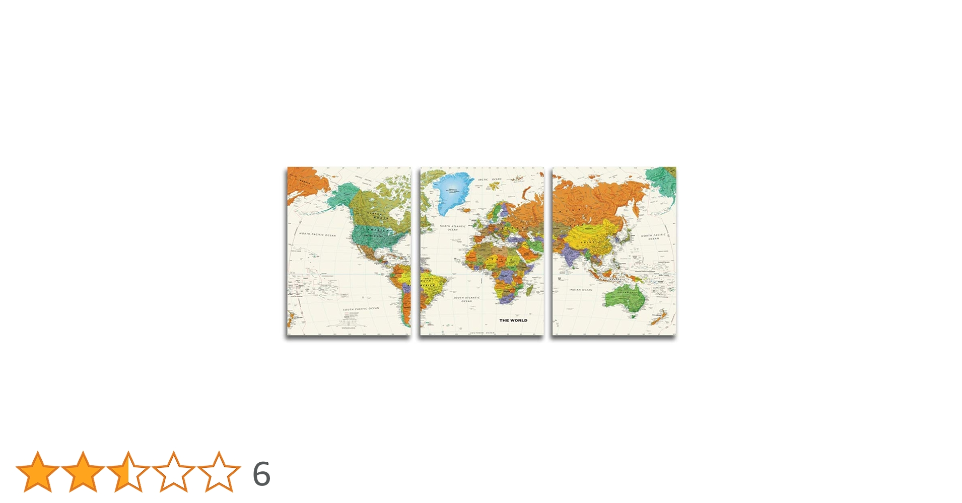 KAREアート　絵　世界地図 KAREアート絵世界地図