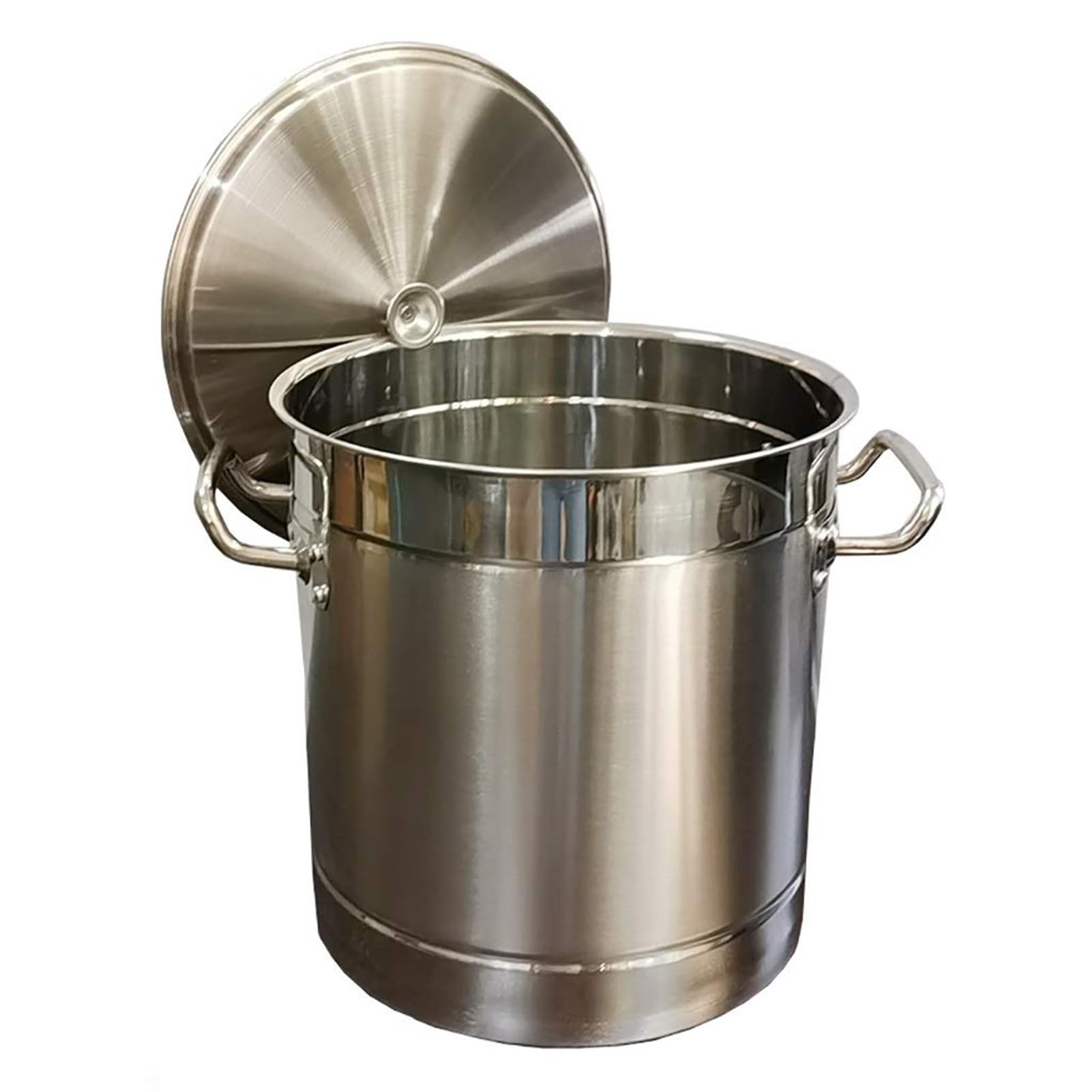 MYUYEE Stainless Steel Stock Pot - High Capacity Soup Pot With Lid For Gas Stove And Induction Cooker (80L)