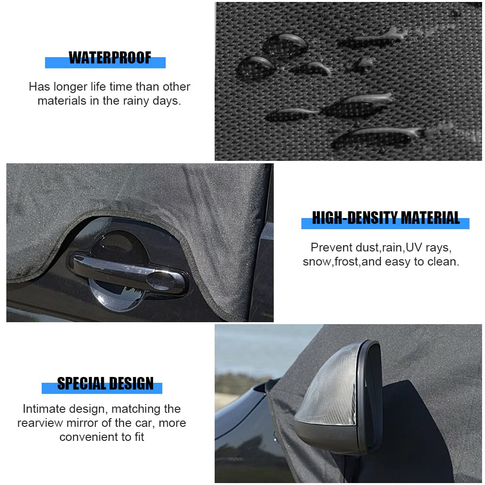 Cubierta de parabrisas de coche de repuesto para VW T7 T7 California 2021-2026 | Parasol para coche 600D, 100% opaco, bloquea los rayos UV, resistente a la intemperie