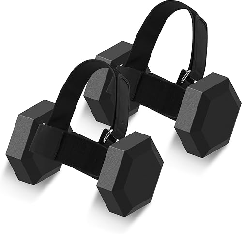 Miniatura 8 de Fijación de pie con mancuernas, correas de tobillo con mancuernas para levantamiento de pesas, entrenamientos de piernas en casa, pesas de tobillo