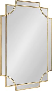 Kate and Laurel Minuette Decorative Rectangle Frame Wall Mirror in Gold ...