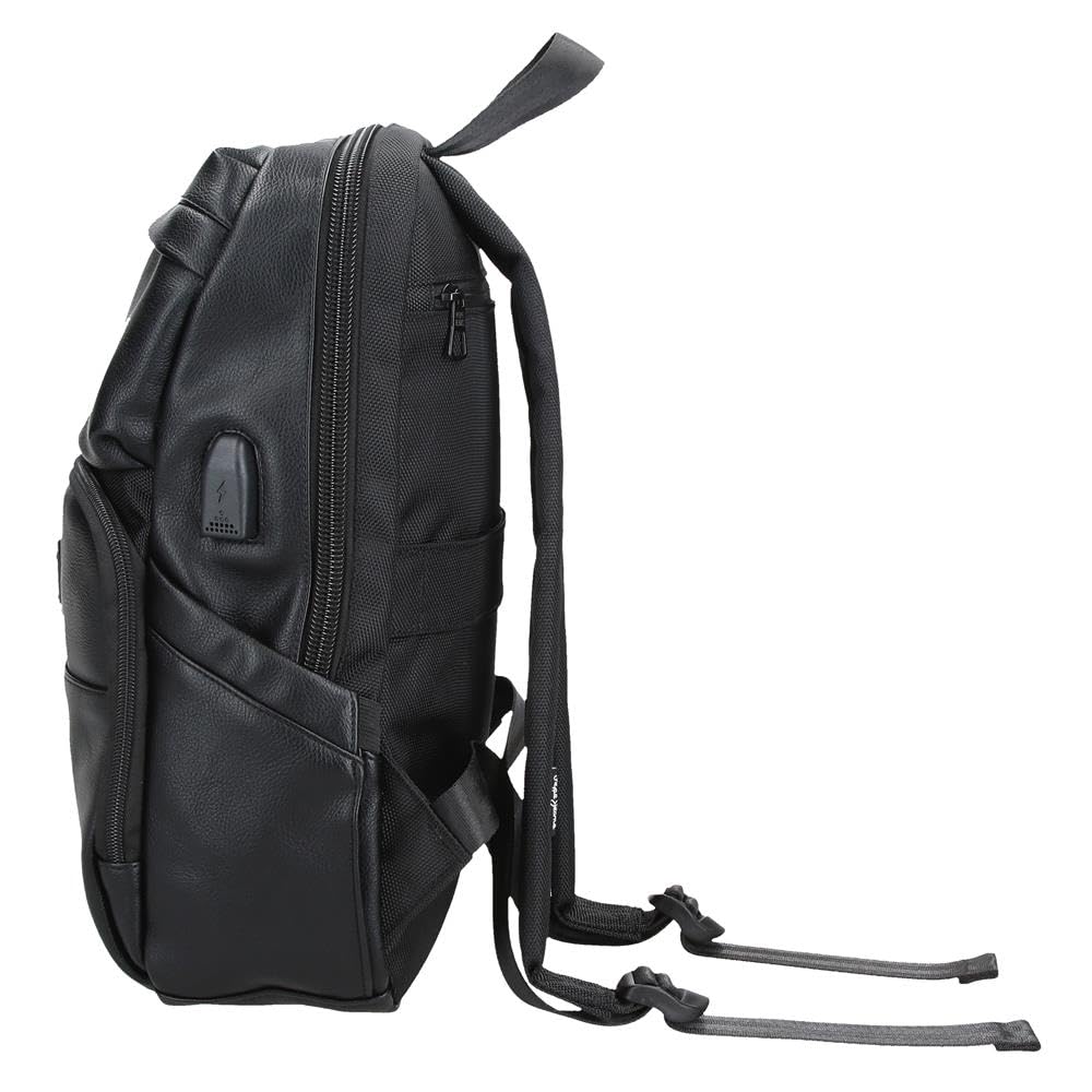 Zaini Pepe Jeans Egham poliestere e dettagli in ecopelle, nero