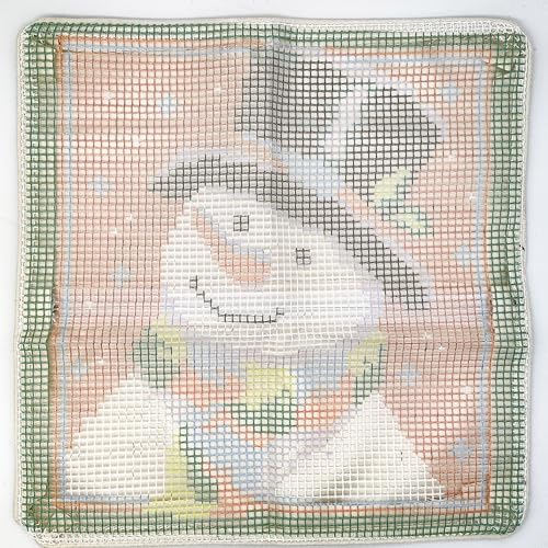 Image of Howie's Latch Hook Kit, DIY Christmas Pillow Crochet Yarn Kits for Adults, Color Preprinted Pattern Embroidery Sofa Cushion Cover (Christmas-Snowman, 16.93 x 16.93 inch)