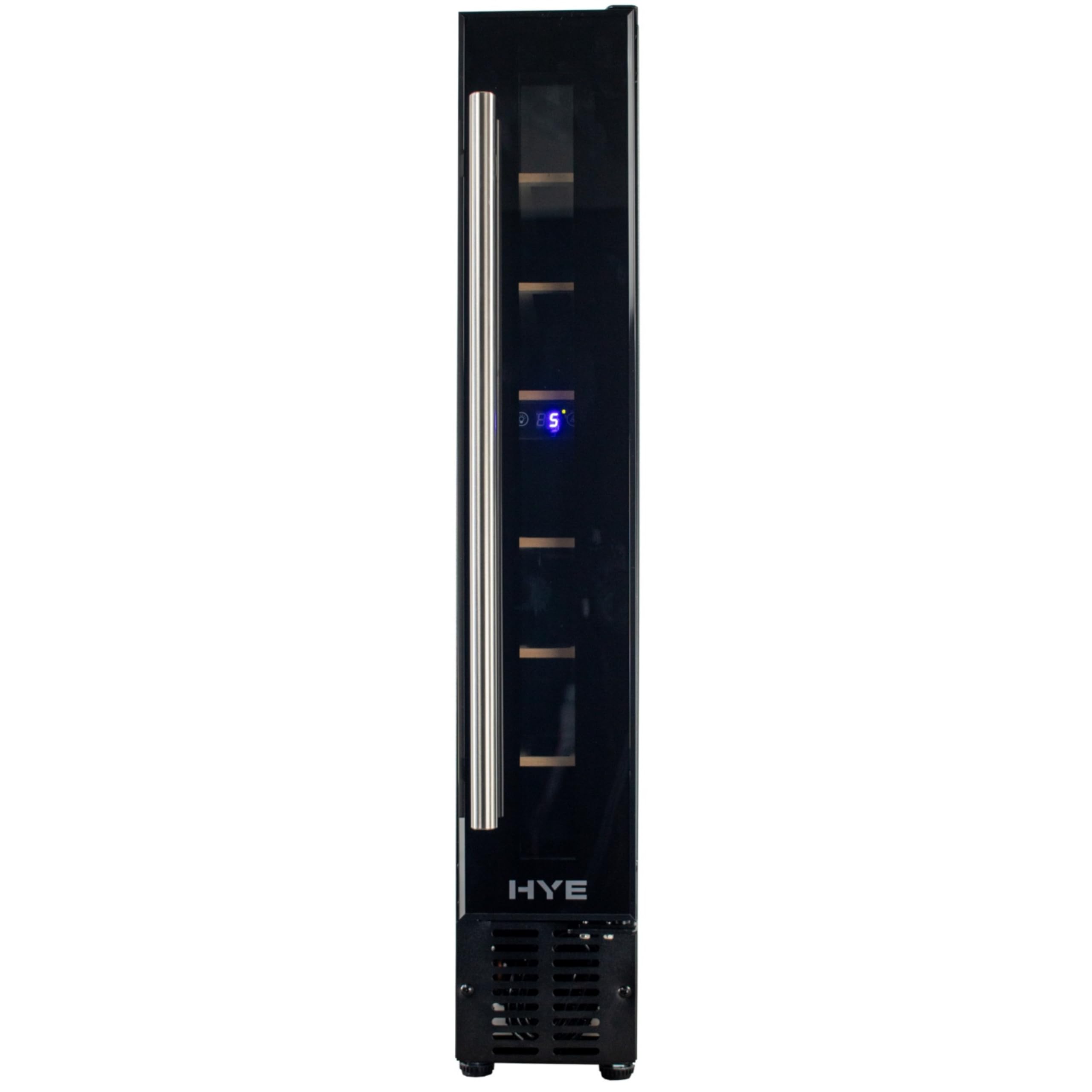 HYE Wine Cooler - Wine Fridge With 28 Bottle/88L Storage, 43CM Width, Wooden Shelves, LED Top Lighting, Temperature Range Adjustment, 40 dB Operation, Perfect For Collectors - RF01WC28B31 — view 10