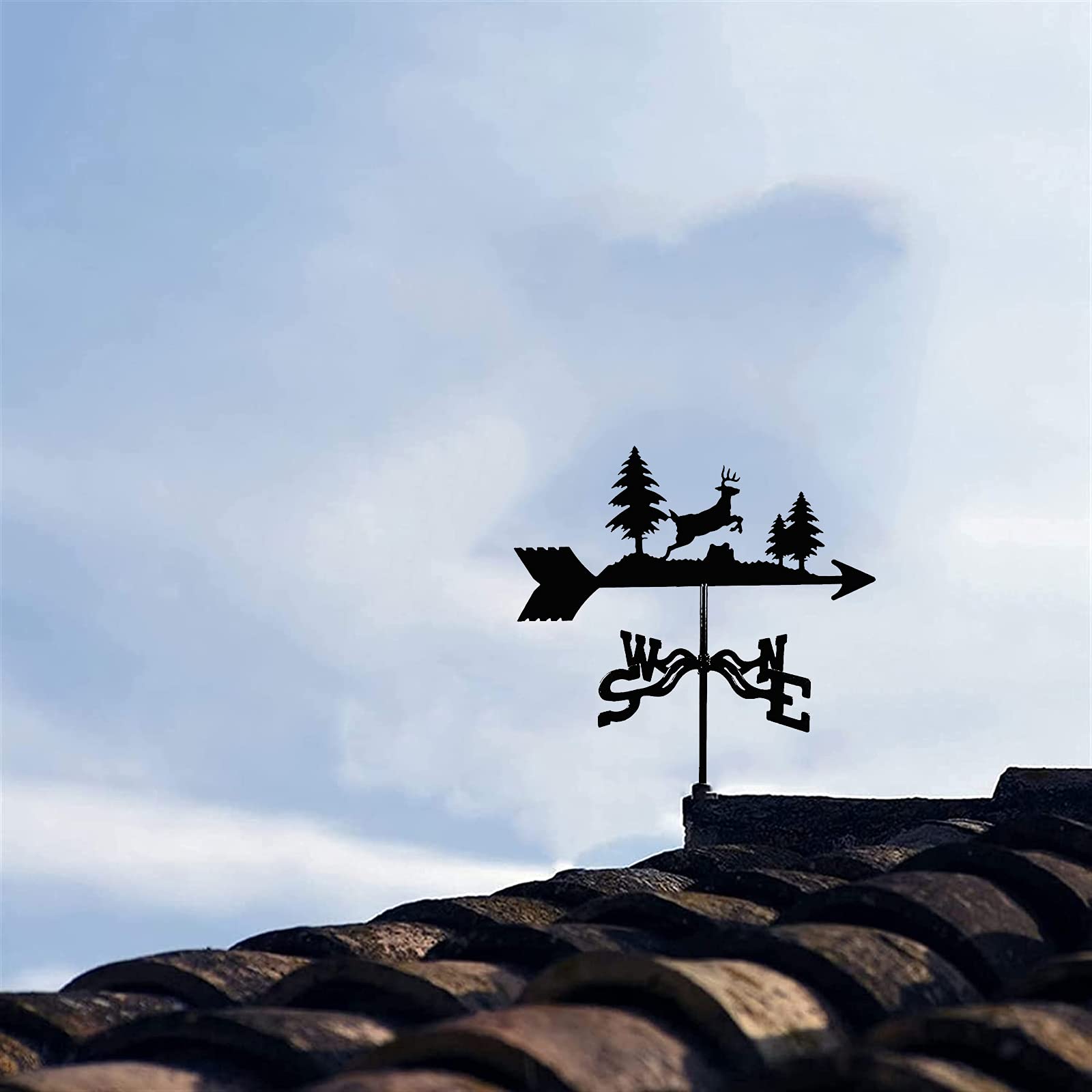 Weer Vane Metalen Weer Vane Tuin Weerwijzer Outdoor Dak