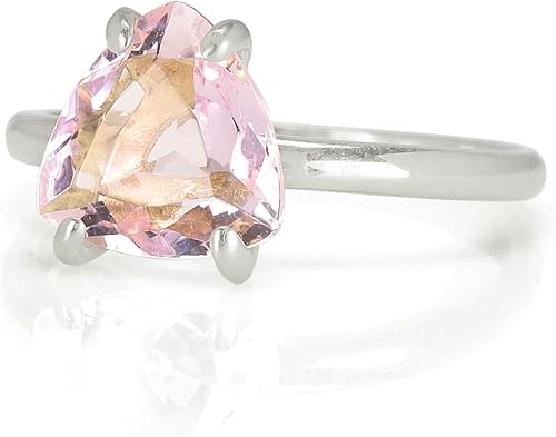 Miniatura 8 de Rose Quartz Ring in 14k Gold - Pink Jewelry for Women for Anniversaries or Special Events - Handmade May Birthstone Gift