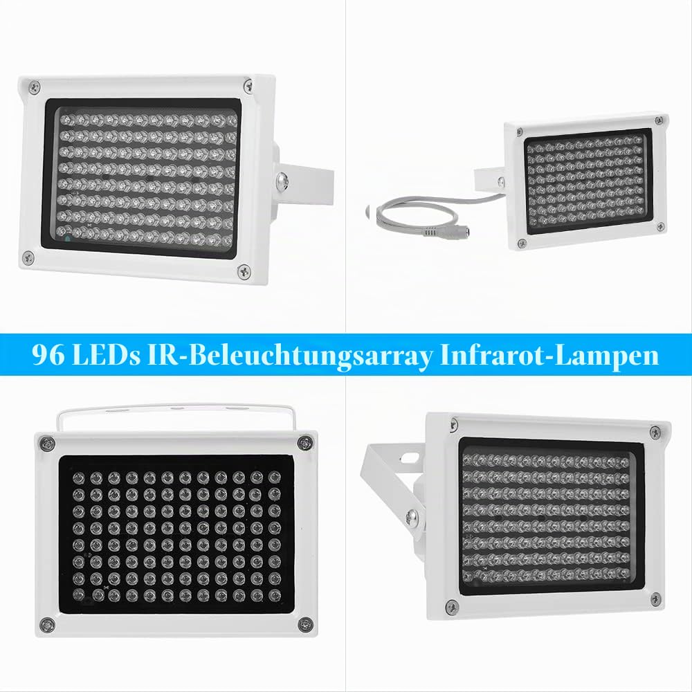 96 LEDS IR Array Infrarotlampen Nachtsicht im Freien wasserdicht für CCTV-Überwachungskamera