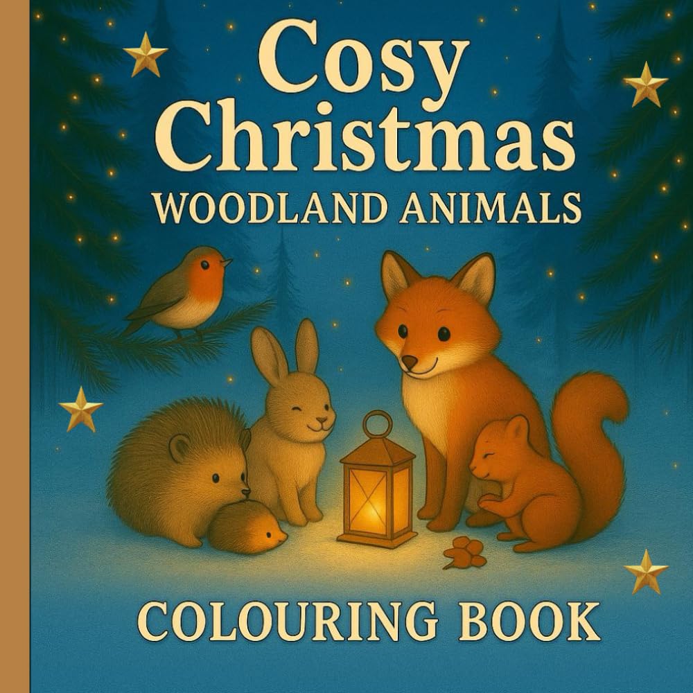 Cosy Christmas: Woodland Animals Colouring Book