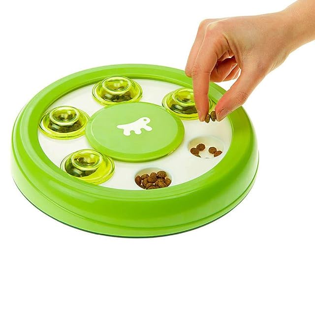 Foto 6 de 6 de Ferplast Juguete Interactivo para Gatos Discover, Juguete para Gatos con Agujeros para croquetas