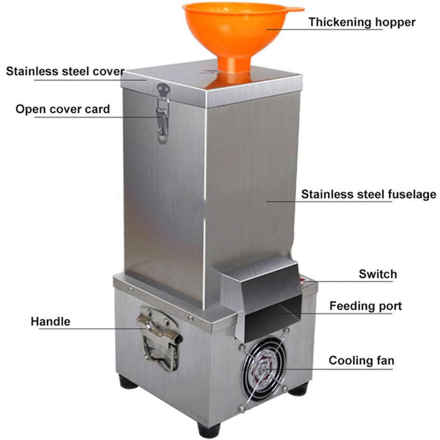 Pelador Automático de Ajos 25 kg por Hora Máquina de Pelar Ajo Comercial Pelador de Ajo Eléctrico Acero Inoxidable para Restaurante, Hotel, Cocina Cocinero