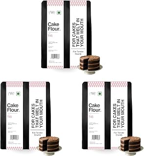 TWF Cake Flour T45 1 kg Professional Unbleached Fine Flour Engineered for Light, Fluffy Cakes, Muffins & Pastries Non-GMO Maida Alternative Ideal for Home Bakers & Pastry Chefs Bake Perfect Cakes Every Time