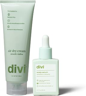 Hair Care Set with Scalp Serum and Air Dry Cream, 2-Step Treatment for Fuller Hair, 30ml + 4 oz