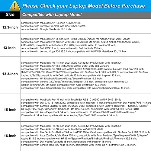 Mosiso Laptop Sleeve Compatible With Macbook Air/Pro, 13-13.3 Inch Notebook, Compatible With Macbook Pro 14 Inch 2023-2021 A2779 M2 A2442 M1, Neoprene Bag With Small Case, Black #TOP4