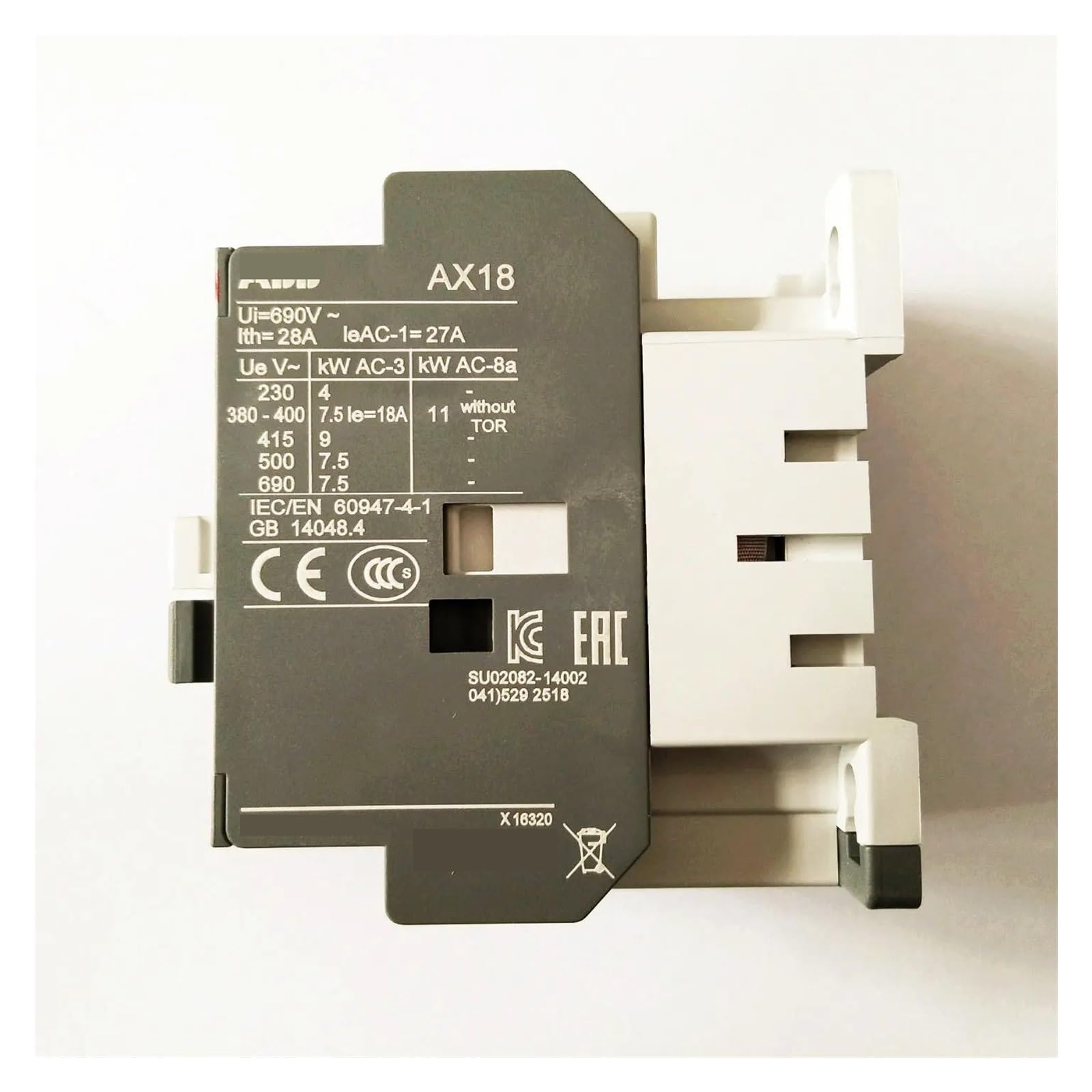 1 contacteur ca AX18-30-10-80 220-230V50HZ 230-240V60HZ Contacteur