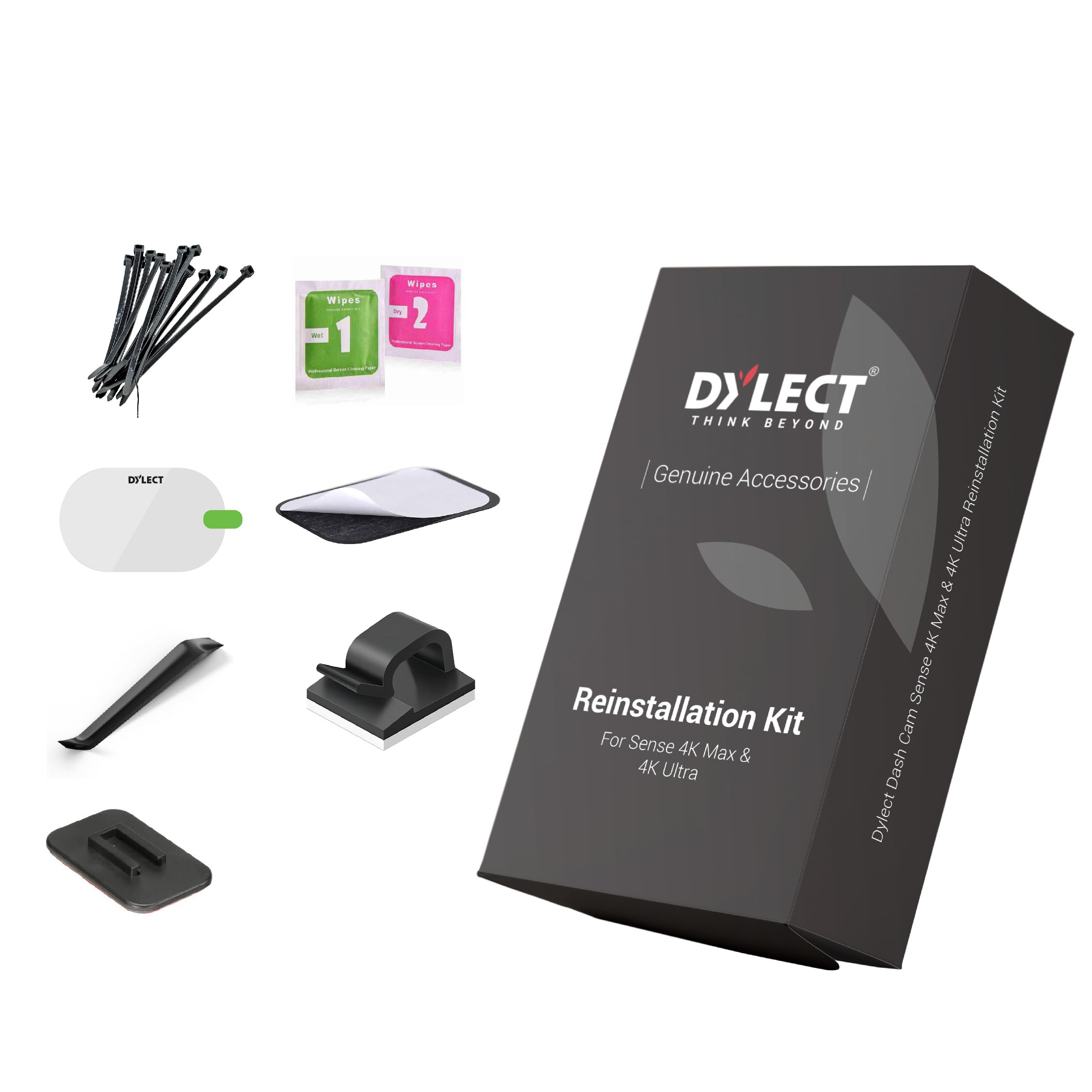 Dylect® Reinstallation Kit for Sense 4K Max & Sense 4K Ultra Dash Cam | Complete Tool & Mounting Set for Hassle-Free Reinstallation After Vehicle Change or Windscreen Change-image-6