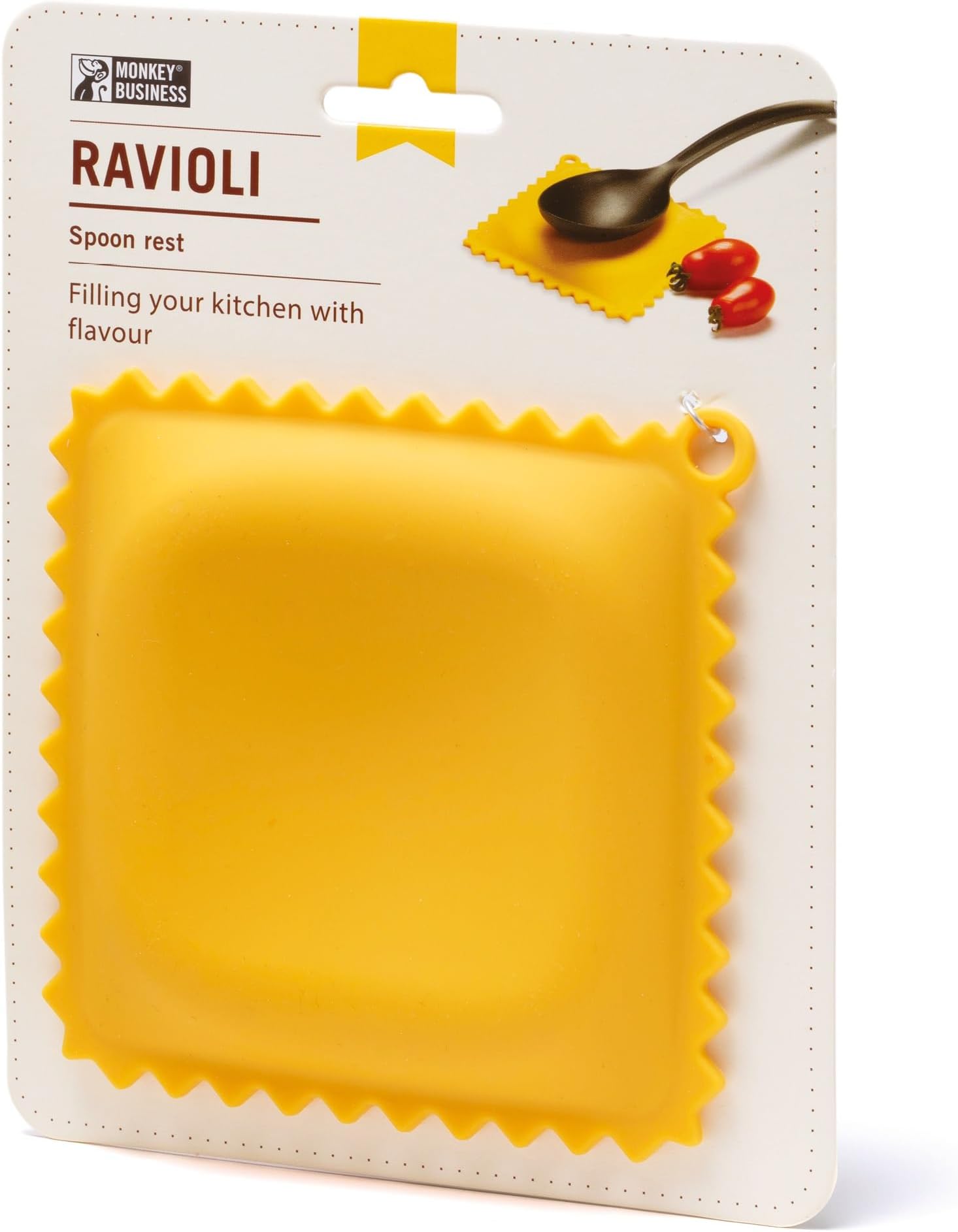 The Original Ravioli-Shaped Spoon Rest | Spoon Rest for Kitchen Counter | Cool and Cute Kitchen Accessories | from a Collection of Different Pasta-Shaped Unique Kitchen Gadgets | by Monkey Business