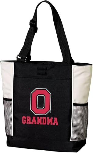Broad Bay OSU - Bolsas de mano para abuela del estado de Ohio, para playa, piscina o viaje, Negro -