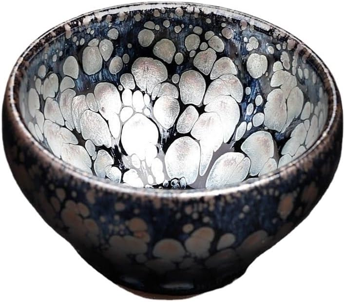 Chinese Jian Kiln Tea Bowl with Oilspot Glaze Small Cup Ceramic High Temporature Fired