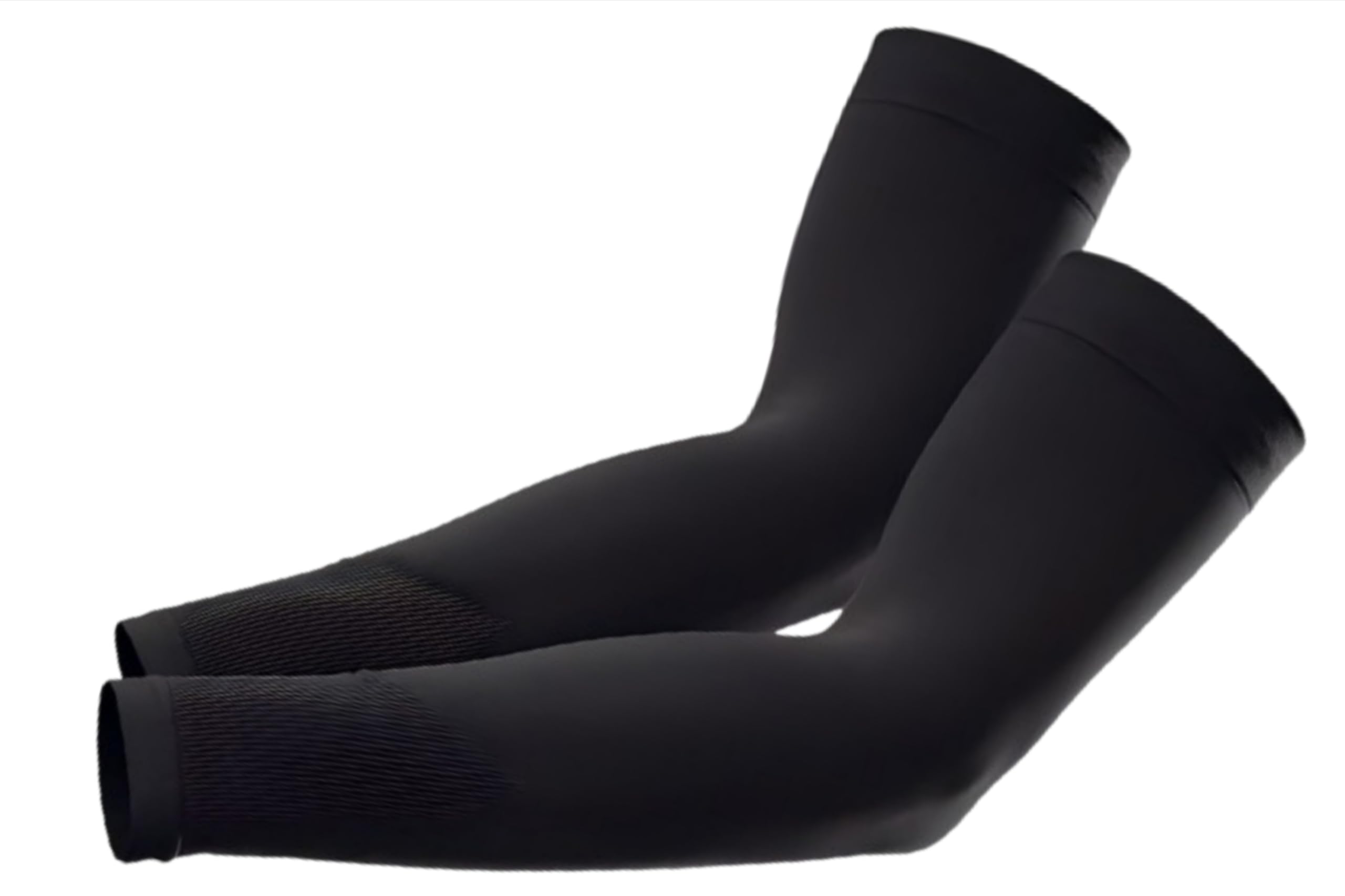 CA4U UV Sun Protection Compression Arm Sleeves for Men & Women,Cooling Athletic Sports Sleeve for Football,Golf,Volleyball,Cricket - 1 Pair (Black)