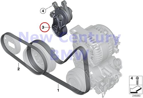 Miniatura 2 de BMW E84 E89 F07N F10 F10N Tensor mecánico de correa OEM 11287594969
