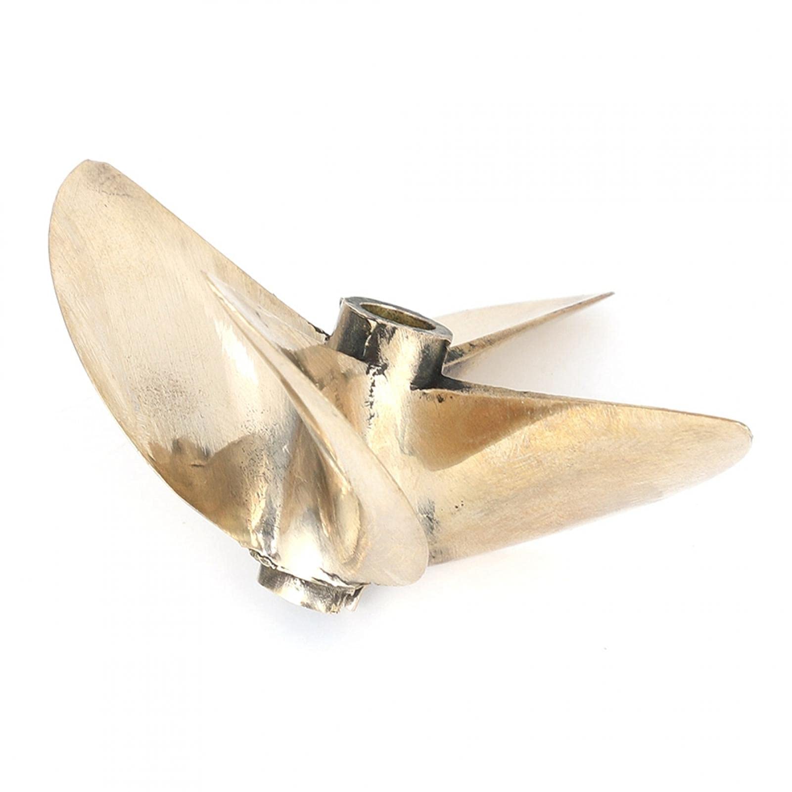 WUPEDI 1 paire bricolage modèle nautique 3 pales métal arbre d'hélice trou M2 M4 Mini pagaie, for bateau RC diamètre 50/45/40/35/30/25/20/15mm Hélices pour maquettes de bateaux(1pair 35mm x M4