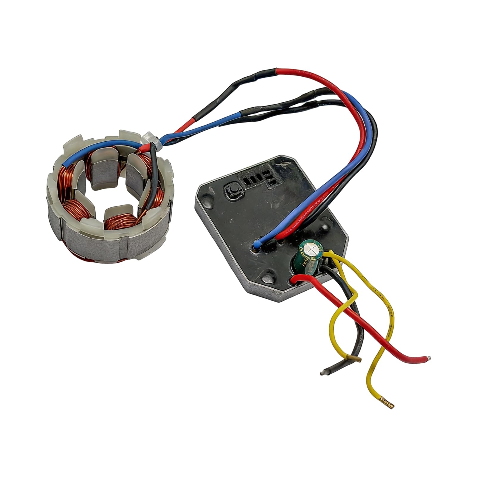Limtula Copper Winding Stator Coil Assembly For Grinder Maintenance, Control Board Replacement Part With Wiring And Iron Structure Detail Guide