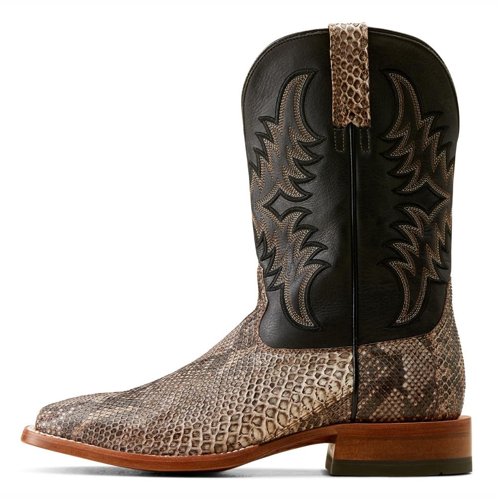 ARIAT Men's Dry Gulch Exotic Python Western Boot Broad Square Toe - 10047081 9.5 D(M) US