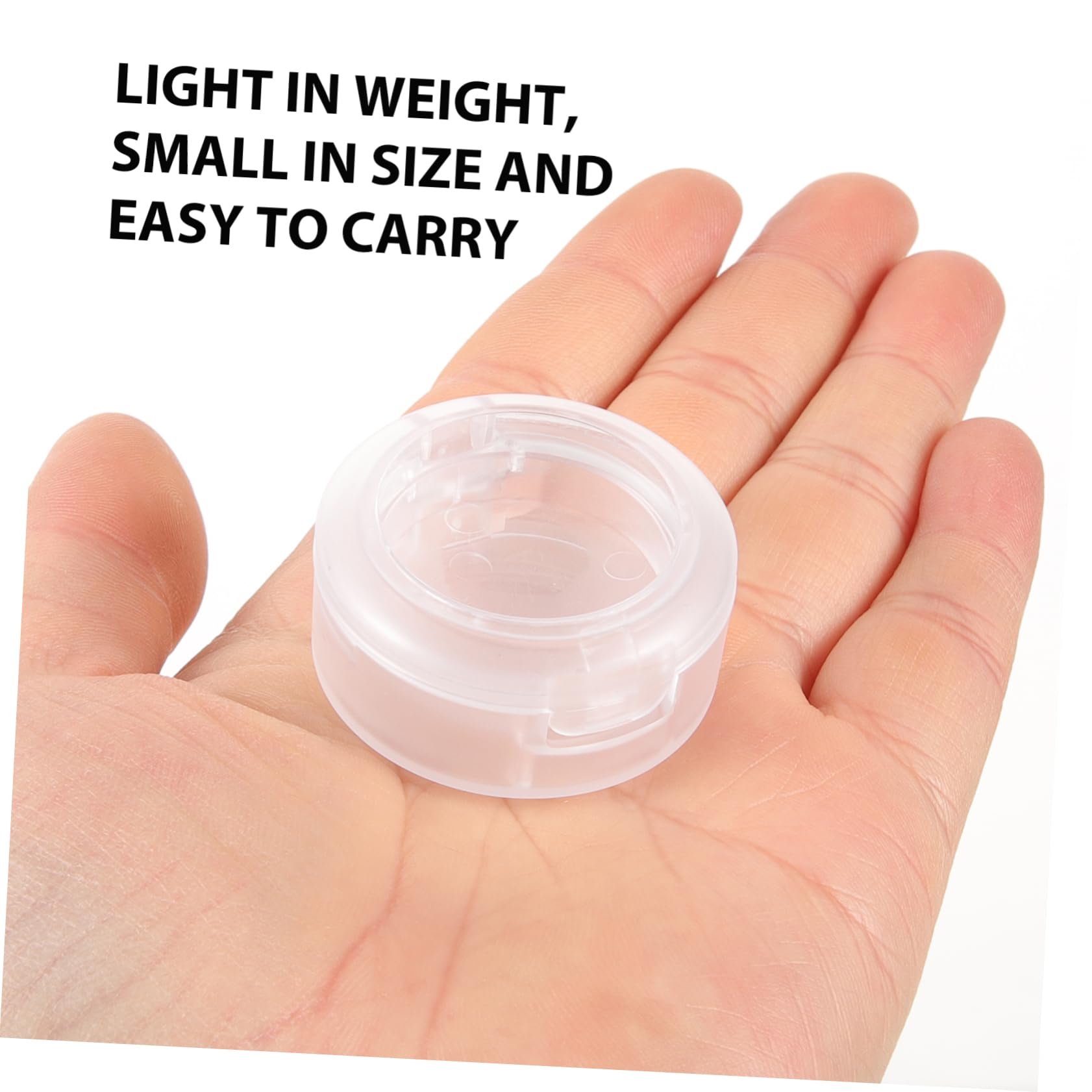 Angoily Makeup Case 4pcs Round Eyeshadow Pans Empty Pans for Eyeshadow Blusher Pans for Women