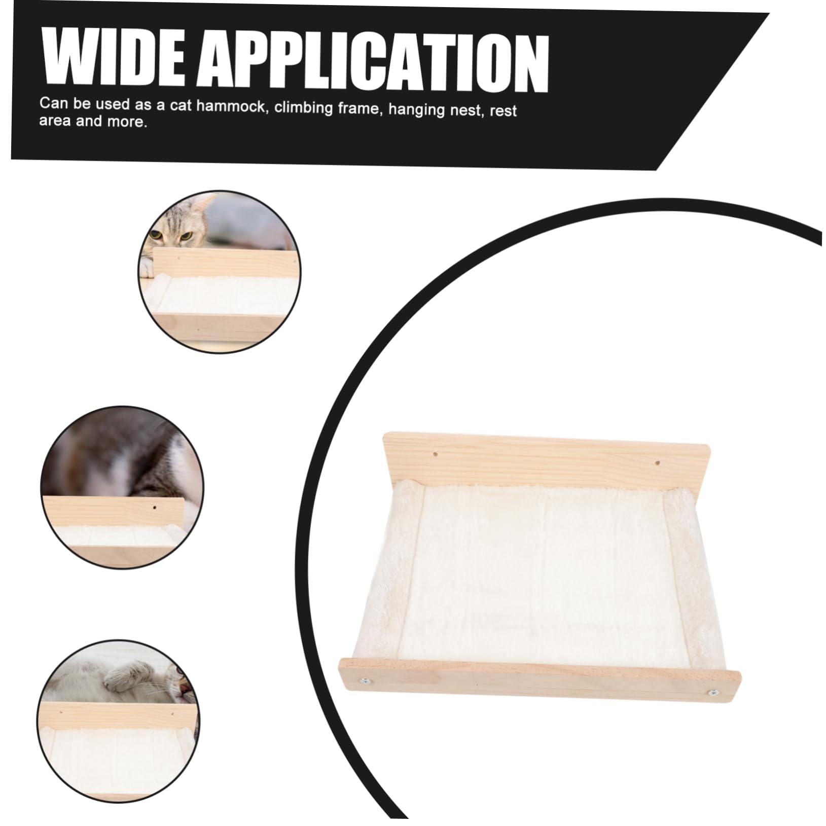 Toyvian Hamac pour Chat avec Étagère Murale Et Perchoir pour Dormir Et Jouer Mobilier Intérieur pour Chat