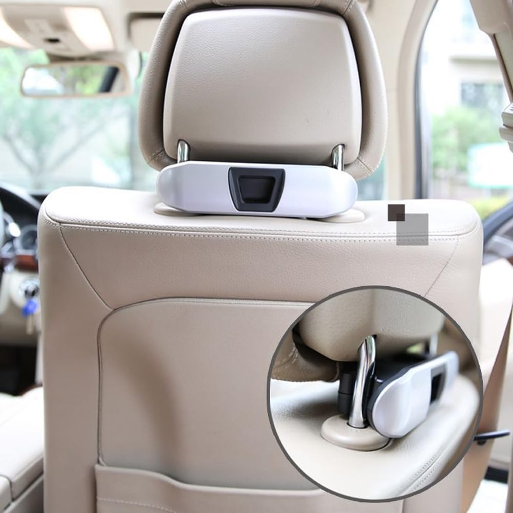 MOVKZACV Percha de ropa de coche,Percha de reposacabezas del asiento trasero del coche para la chaqueta de abrigo