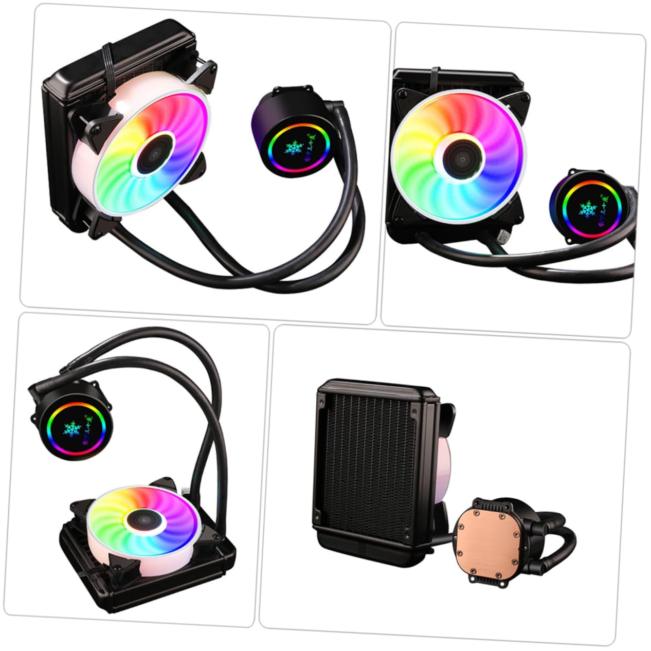 DOITOOL 1pezzi Cpu Water-cooled Raffreddamento Professionale Dissipatore Compatto e Facile Installazione Zero Perdite Per Gaming e Desktop