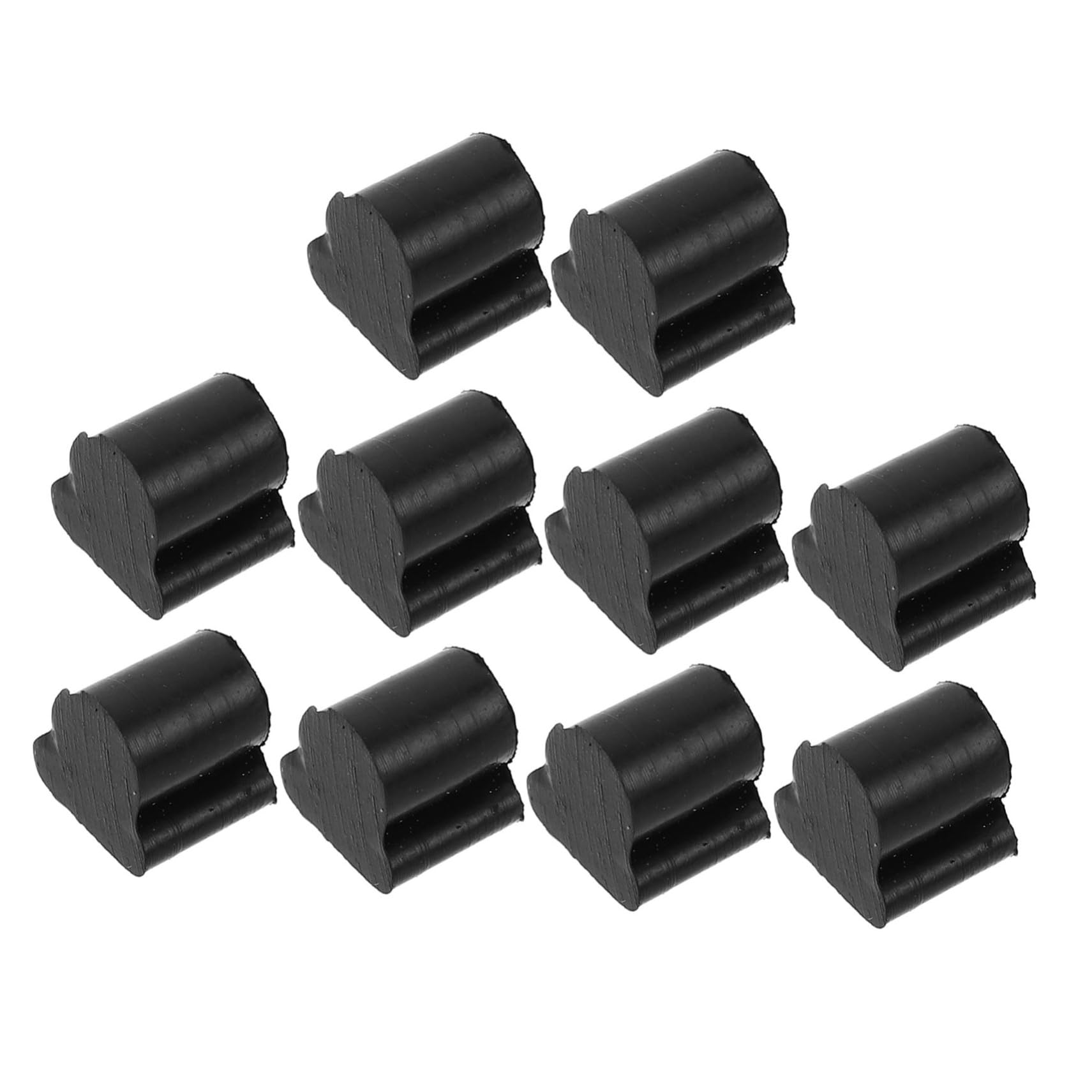 Coussinet de Piston en Caoutchouc Noir pour Cor Français et Euphonium, Absorbeur D'impact Facile à Installer, Lot de 10 Pièces pour Accessoires de Valve